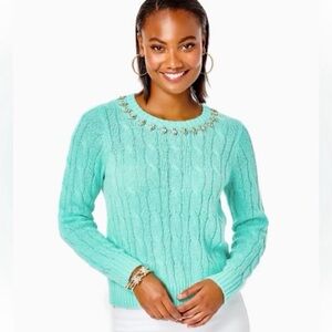 NWT LILLY PULITZER Crystal
Embellished LS Full Fashion Knit
DARIO SWEATER